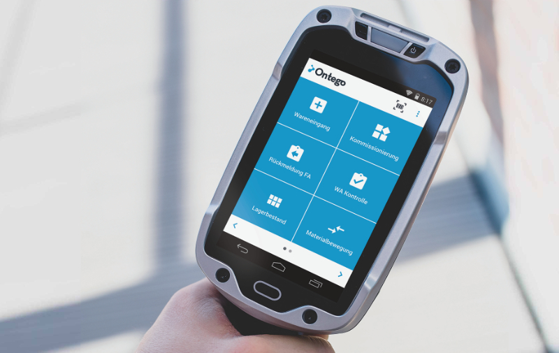 Beispiel: Eine Logistik-App mit Ontego basiert auf Prozessvorlagen und kommuniziert direkt mit dem SAP-Backend.